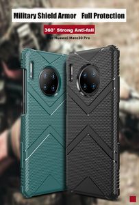 Militär robusta gummi chocktäta fall för Huawei Mate 30 Pro inbyggd Anti-Fall Air-Bag för Huawei P30 Pro Lite Back Cover