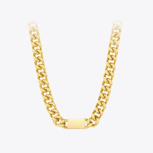 Ketten Punk Quader Kette Halskette Für Frauen Gold Farbe Chunky Halsketten Edelstahl 2022 Mode Schmuck Collier P3175Chains