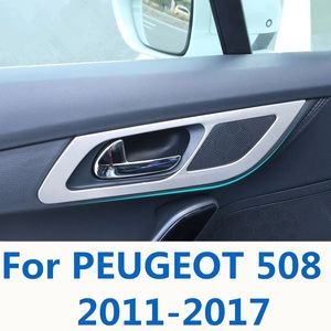 Auto Porta Interna Maniglia Cornice Modifica Interna Porta Interna Ciotola Maniglia Adesivi di Paillettes Per Peugeot 508 2011 2013 2015 2018