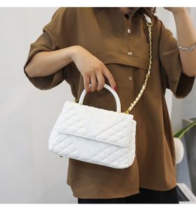 Luxurys Designer Bag Shoulder Crossbody Female Plain Handbag Purse Wallet Twill Fanny Messenger Postmen Chain Square Envelope Plain Hasp Letter Women Handbags