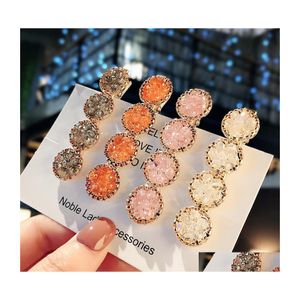 Hair Clips Barrettes Europe Fashion Jewelry Womens Rhinestone Candy Hairpin Clip Dukbill Toothed Bobby Pin Lady Barrette Drop Deli Dhsjo