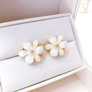 Stud 2022 Celebrity Trend Fashion Flower Earrings Fine Luxury Jewing Romantic Symmetry Daily Party Accessories Shine PendantStud Dale22 Farl