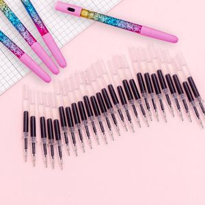 Gel Pens 50/20/10pcs Creative Quicksand Pen 0.5mm Refill Fairy Stick Ballpoint Accessories Student School StationeryGel