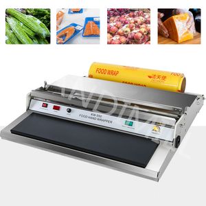Supermarket Food Tray Wrapper Stretcher Film Wrap Sealer Sealing Tool Vegetable Cling Film Wrapping Machine