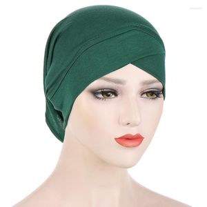 Gorro/crânio tampa de caveira sólida muçulmana subscarf mulheres véus véus de lenço hijab turbanos de cabeça para hijabs femininos hat islamicbeanie/crânio wend22