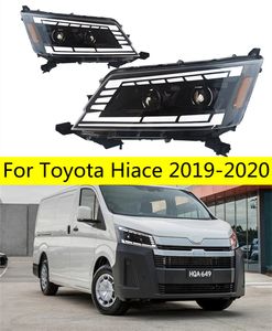 Светодиодные передние фары для Toyota Hiace 20 19-2022 DRL, сменные дневные фары, светодиодный указатель поворота