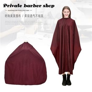 Salong Haircut Cape Waterproof Frisör Förkläde Barber Hair Cutting Cloth Professional Frisörskikt 220621