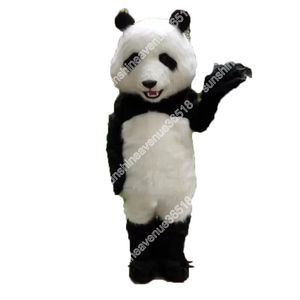 Halloween panda maskot kostym toppkvalitet tecknad tema karaktär karneval unisex vuxna storlek jul födelsedagsfest fancy outfit