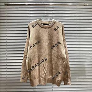 Man Designer Sweter Kobieta męska załoga Sweter Sweter Women Knit Moda Letter Czarne ubrania z długim rękawem Pullover plus w rozmiarze Top 20ss modna zima wysoka jakość