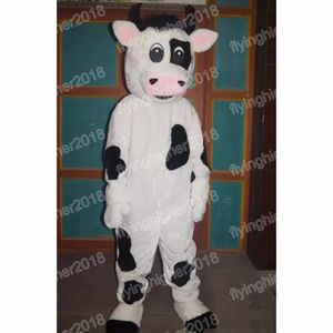 Hallowee Cow Mascot Costume Cartoon Anime Theme Character Carnival Adult Unisex Dress Christmas Fancy Performance Party Dress