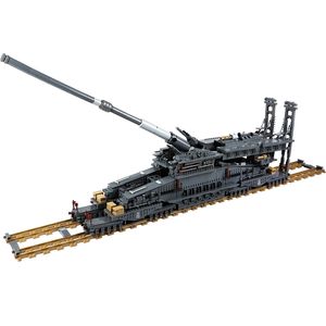3846 Pcs Alemão Gustav Heavy Dora Gun Blocos de Construção Modelo Ferroviário Militar Tanque Arma Tijolos Brinquedos Presentes Para Crianças Meninos 220715