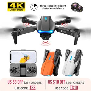 E99 Pro2 K3 RC Mini Drone 4K 1080P 720P Dual Camera WIFI FPV Aerial Pography Helicopter Foldable Quadcopter Dron Toys 220512