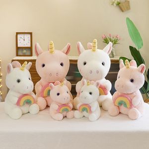 Nuovo regalo per il compleanno della bambola arcobaleno Valentino Peluche Pustino Custino di bambola carina