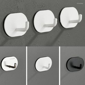 Hooks & Rails Stainless Steel Self Adhesive Wall Door Hook For Bathroom Kitchen Towel Bag Coat Hanger Key Holder Rack OrganizerHooks