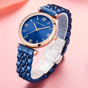 ساعة معصم Minifocus Womens Watch Top 2022 Blue Women Fashion Adalog