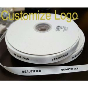 Muita largura personalizou sua fita de cetim de cetim Poliester Belt Wedding Flor Font Wedding Personalizado Packing Sale por Roll 220608