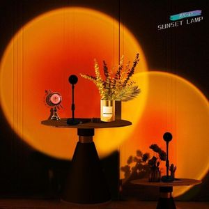 Novelty Lighting Sunset light rainbow lamp sun never sets projection chandelier living room creative decoration