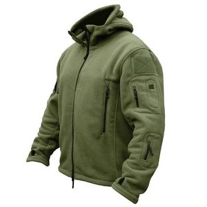 Giacca tattica in pile termico invernale militare americano da uomo Cappotto sportivo con cappuccio sportivo all'aperto Softshell militare Escursionismo Giacche militari all'aperto 220816