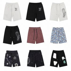 Mens Shorts Mektup Baskı Premium Kırpılmış Klasik Plaj Şortları Moda Tasarımcısı Gündelik Sokak Hip Hop Çift