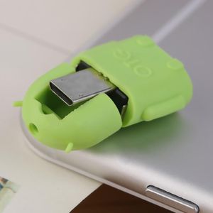 Roboter Micro USB zu USB 2.0 OTG Adapter Converter für Android Phone Tablet