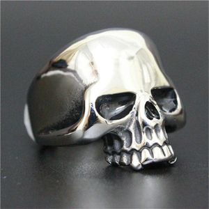 Anillos De Cráneo De Niños al por mayor-5pcs Nuevo popular anillo de calavera cool L acero inoxidable Hombre de hombre Moda Diseño personal Ring Ghost Skull Ring3167
