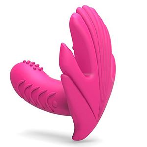 Bärbar vibrator trådlös vibrerande usb uppladdningsbara strapless trosor sexleksaker för kvinnor