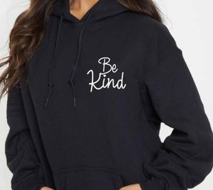 Women's Hoodies & Sweatshirts Be Kind Printed Woman Sweatshirt Spring Autumn Female Jumper Fleece Plus Size WomanWomen's