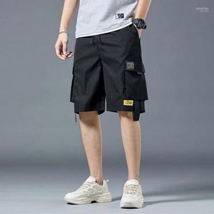 Shorts masculinos 2022 Cargo de verão Homem fino respirável de tamanho grande masculino casual Techwearsutupos de pista de calça cortada naom22