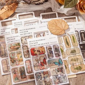 Opakowanie prezentów 2pcs/torba bajka wodoodporna naklejki dla zwierząt domowych vintage elfin etykieta dekoracyjna do scrapbooking śmieci Diygift