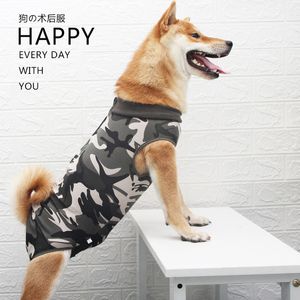 Grande cão vestuário novo camo cão colete quatro pés atacado cães roupas camuflagem modal alta elástica respirabilidade cuidadoso após desmamamento de esterilização de animal de estimação para 1-40kg