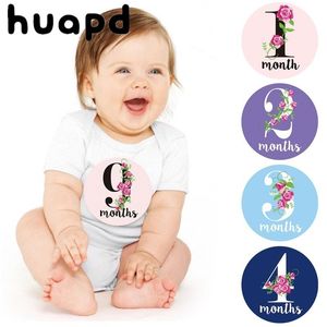12st Baby One Year Old Sticker Skill Month Month Semester Förpackning Tätningsetikett Söta handgjorda