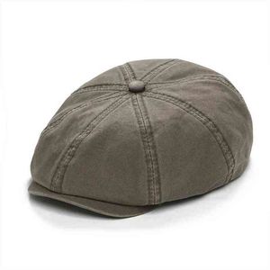 Voboom Twill Cotton Beret Cap Men Women Gaseaper Sprzedawcy Caps Cabbies Kapelusz Kapelusz Flat Hats Gatsby Nakaz 145 J220722