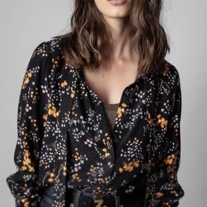 Women's Blouses & Shirts Women Floral Print Shirt And Top Lace-up Long Sleeve Single Breasted Retro 2022 Spring Ladies