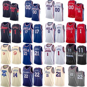 Guadagnato basket stampato Danuel House Jr Jersey 25 Shake Milton 18 Furkan Korkmaz 30 Matisse Thybulle 22 Georges Niang 20 PJ Tucker 17