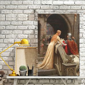 イングランド有名な神スピード印象派の油絵のキャンバスノルディックポスターとプリントリビングルームの壁アートの壁の写真