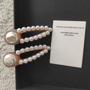 fermagli per capelli in metallo moda Perle e spille per capelli in strass symbo C Accessori con carta di carta