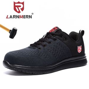 Larnmern Men Safety Steel Toe Work Shoes Prooture Proofable Lightualy Cratual Construction Boots Boots Sneaker Y200915