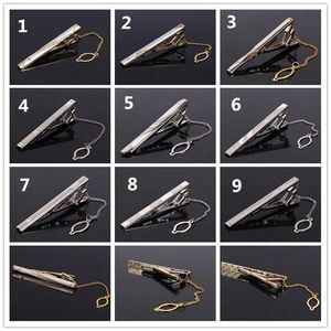 Mens Metal Necktie Bar Crystal Formal Dress Shirt Wedding Ceremony Gold Tie Clip Party Gifts Fashion Clips