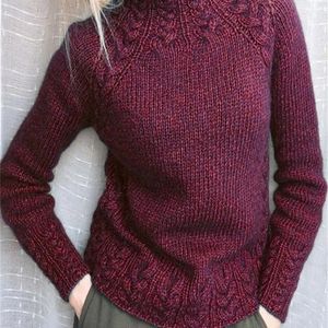 Sweater w stylu europejskim i amerykańskim solidny kolor Ma hua wen sweter sweter sweter kobiet 201128