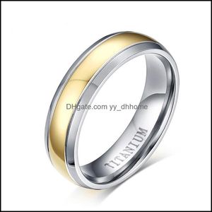Band Rings smycken Ree Super Deal Ring Titanium Engagement Wedding Bands for Men and Women Drop Delivery 2021 D89U3