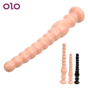 OLO SUPER LONG Anal Plug Odbyt odbytu podwórka koraliki Butt Seksowne zabawki dla kobiety i mężczyzn duże dildo prostata masaż masaż masturbacja