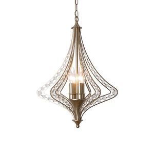 Pendant Lamps Industrial Retro Loft Lights Silver Bronze Living Room Bedroom Luminaire American Crystal Hanging FixturesPendant