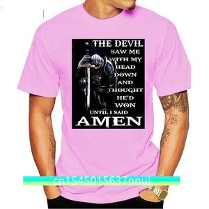 Slåss mot djävulen Knight of Templar Praise God Amen Tee Tshirt 220702