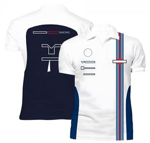 F1 Formula One Racing Suit Kısa kollu yaka takımı T-Shirt Sıradan hızlı kuruyan polo gömlek