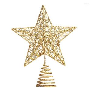 Dekoracje świąteczne gwiazda drzewa drzewa LED Top Projektora Snowflake Decor Holiday Xmas Party Wiszący ornament