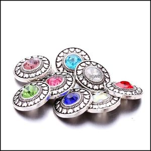 Takılar Basit Kalpler Rhinestone Snap Button Kadın Mücevher Bulguları 18mm Metal Çıtçıt Düğmeleri DIY Bilezik Mücevherat Bütün Dhseller2010 DHXDI