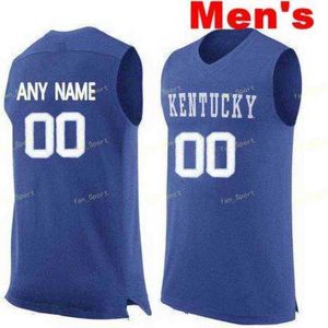 2022 NCAA College Kentucky Wildcats Basketball Jersey 5 Immanuel Quickley Malik Monk 3 Keldon Johnson 2 Jarred Vanderbilt Kevin Knox II Custom