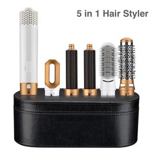 Secador de cabelo modelador 5 em 1 modelador de cachos elétrico com escova de alisamento 220624