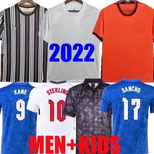 England Soccer Jerseys toptan satış-Kane Futbol Forması Ayar Rashford Sancho Grealish Dağı Foden Henderson İngiltere Ulusal Takım Eğitim Futbol Gömlek Erkekler Çocuk Kiti Üniforma