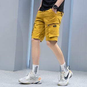 Men's Shorts 97% Cotton 3% Spandex Fashion Men's Knee Length Trousers Casual College Pants In Solid Color Cool Pocket Cargo Style 6161Me